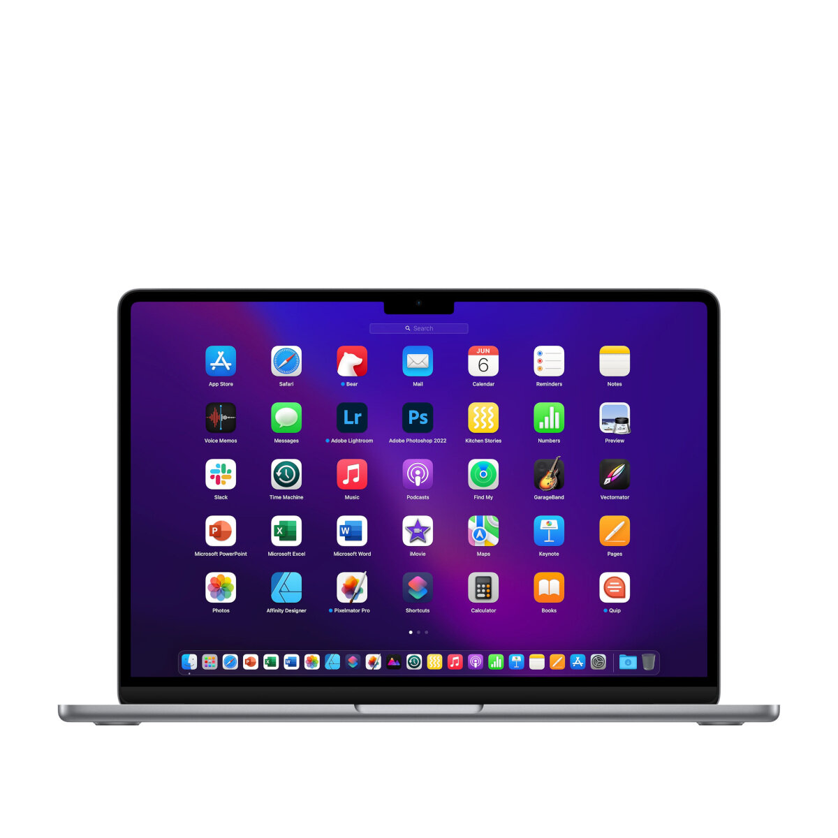 Laptop Apple MacBook Air M2 256 GB gwiezdna szarość aplikacje