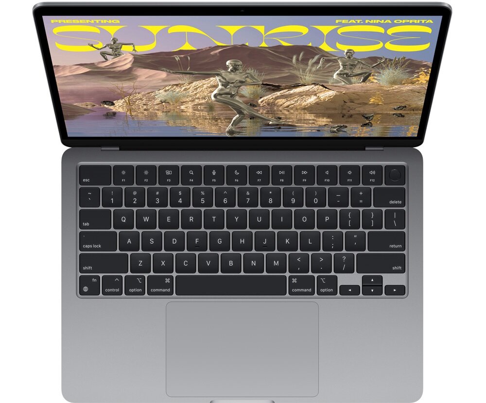 Laptop Apple MacBook Air MLXY3ZE/A widok na laptopa od góry