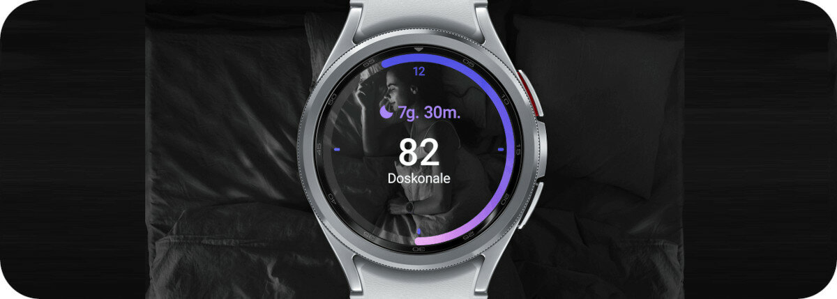 Smartwatch Samsung Galaxy Watch 6 Classic BT 47mm R960 czarny pokazana funkcja sen