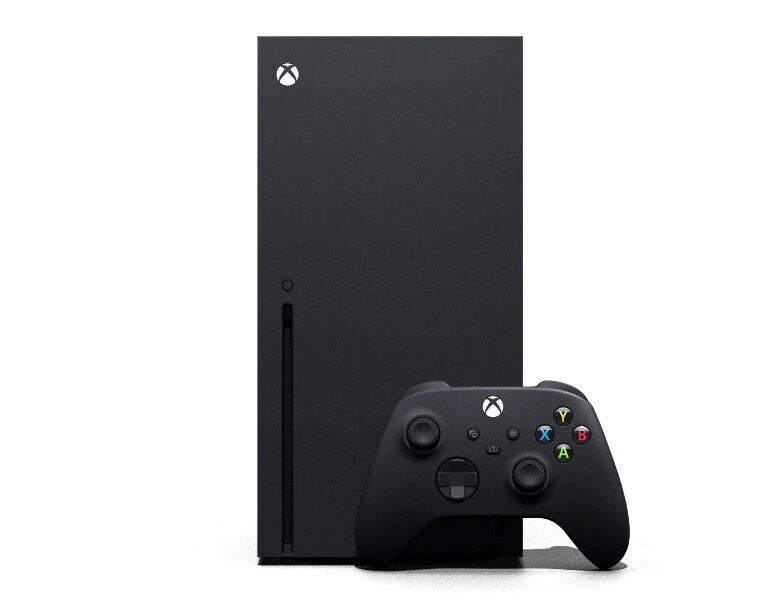 Konsola Microsoft Xbox Series X + FC 24 widok od frontu
